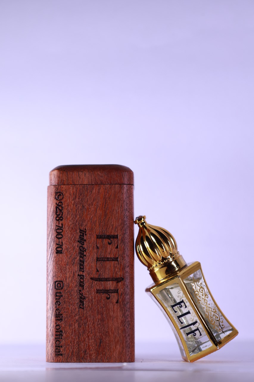 Elif 6ml attar bottle in purple glass